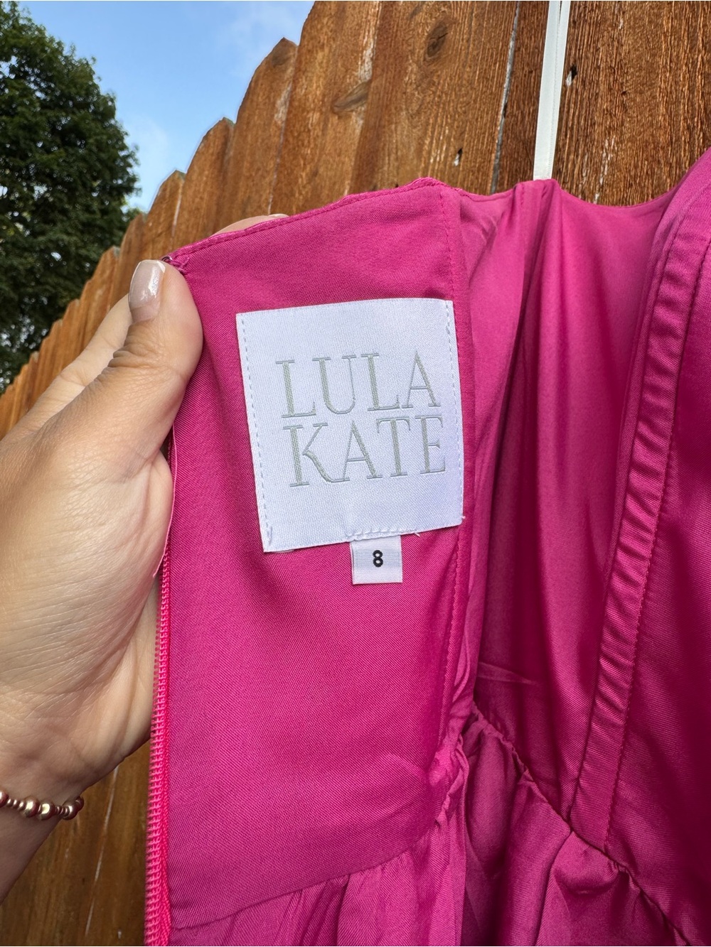Lulakate Hannah dress in Pink Peony Bengaline size 8 - Picture 6 of 7
